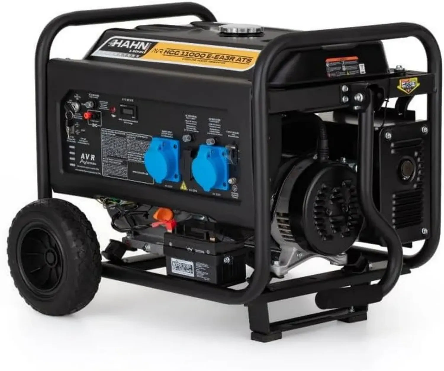 Hahn & Sohn Benzin Generator 8.5kW mit E-Start & ATS, Inverter Notstromaggregat für Baustellen