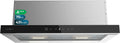 Cecotec Bolero Flux TLT Dunstabzugshaube, 70 cm, Glas, Schwarz, energieeffizient A+++, 431,2 m³/h, DC-Motor, Bewegungs- und Touchsteuerung