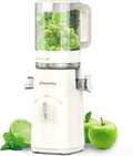 Zasmira Slow Juicer mit 120 mm Breitem Einfüllschacht, Hohe Saftausbeute, Einfach zu Reinigen, Für Ganzes Obst und Gemüse