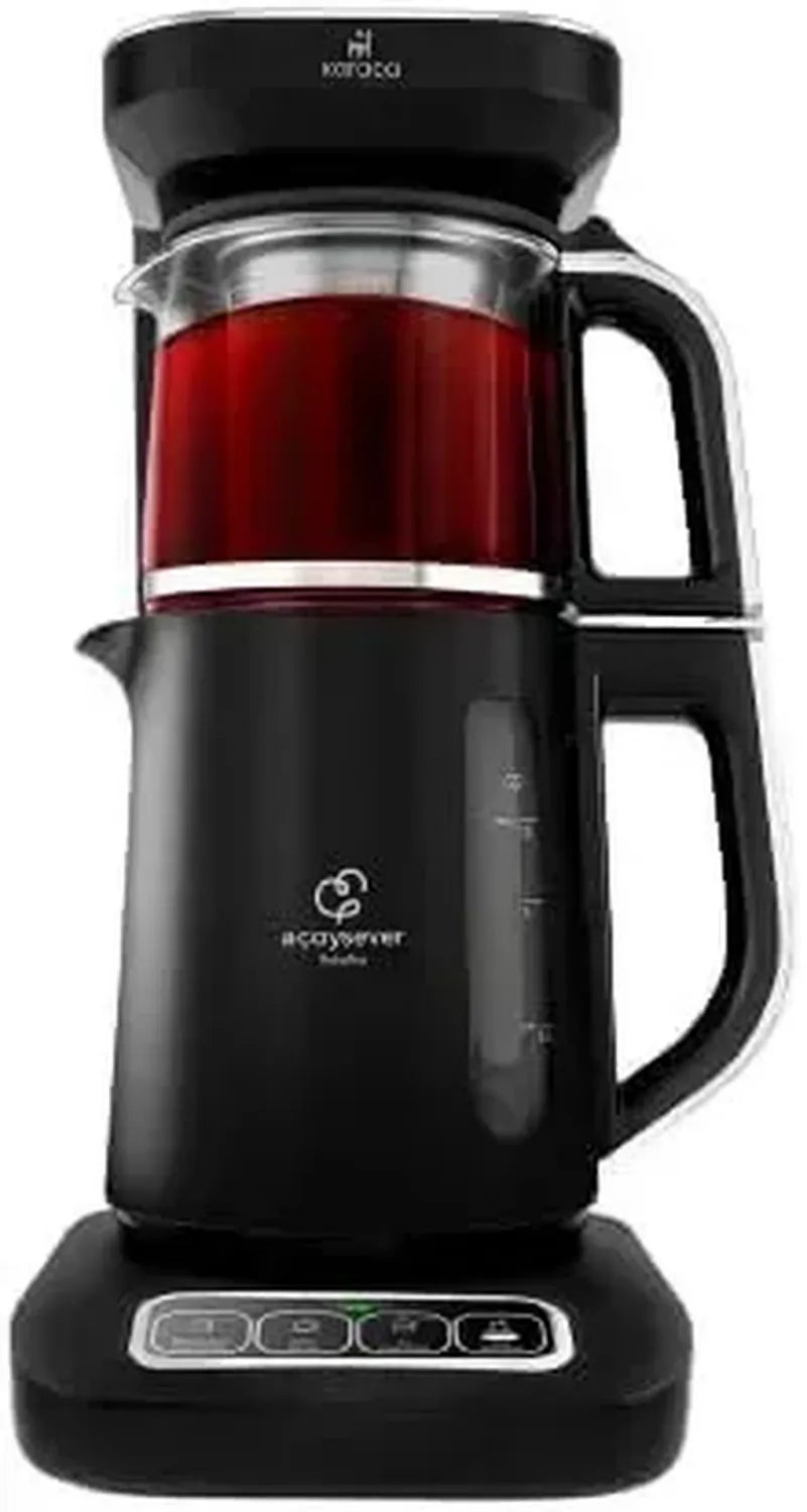 Karaca Robotea Pro 4-in-1 Tee- und Kaffeeautomat mit Babynahrungsfunktion, 2500W, Chrom