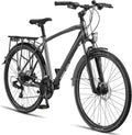 Licorne Trekkingrad 28 Zoll mit Scheibenbremse - Fahrrad für Kinder und Erwachsene - 21-Gang