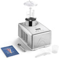 SPRINGLANE Edelstahl Eismaschine Emma 1,5 L mit 150 W Kompressor und Rezeptbuch