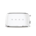 Smeg Retro-Toaster, 2 lange Schlitze, 6 Bräunungsstufen, Auftau- und Bagel-Funktion, 950W, Weiß