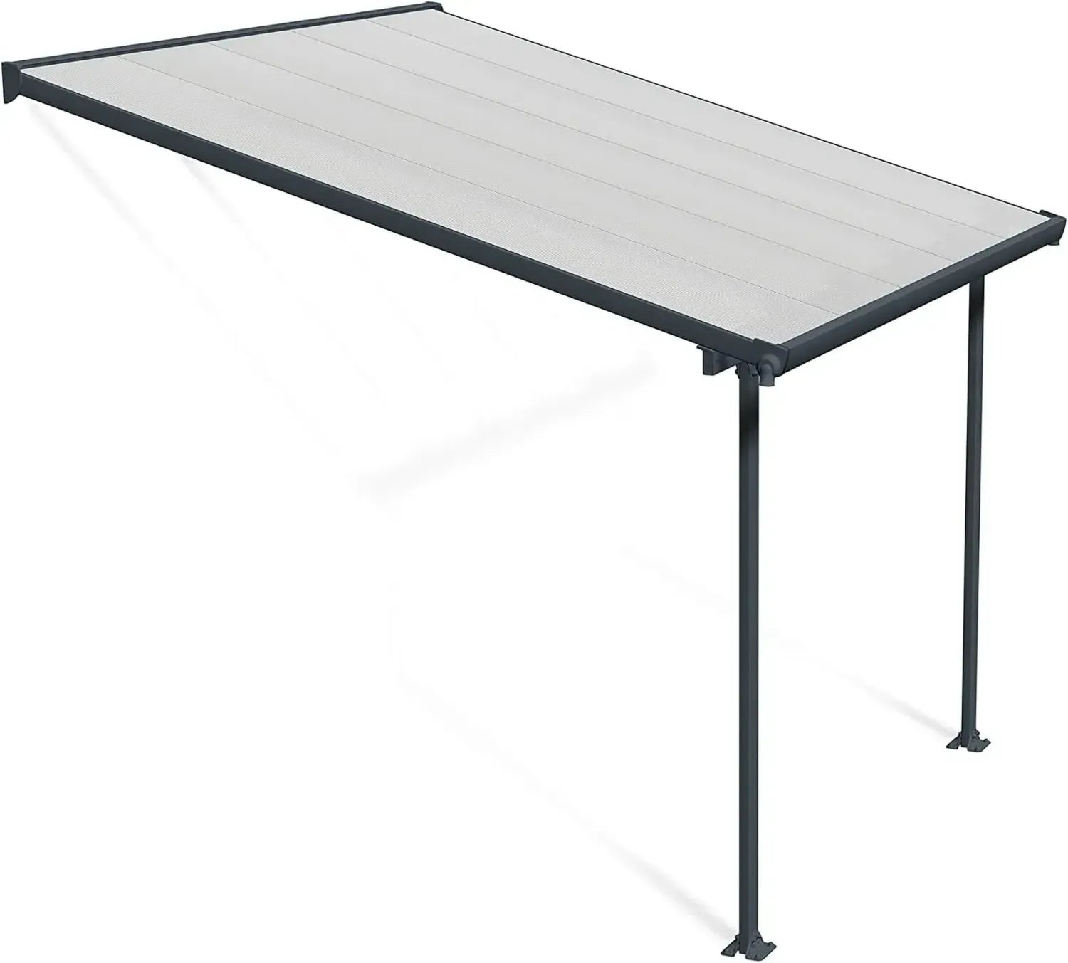 Palram Canopia Feria Überdachung für Terrasse, Grau, 307x295x305 cm