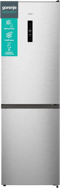 Gorenje N619EAXL4 NoFrost Kühl-Gefrierkombination, 186 cm, 300 l, Edelstahl, LED-Display, FastFreeze, Feuchtigkeitsregler