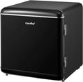 Comfee Retro Mini-Kühlschrank, 47L, leise, Schwarz, ideal für Zuhause und Büro