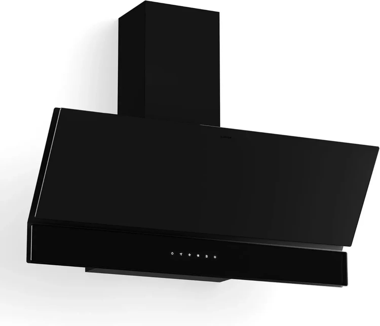 Klarstein Velaire Kopffrei-Dunstabzugshaube 90 cm - A++ Effizienz, Touch-Steuerung, 820 m³/h, LED-Beleuchtung, Aktivkohlefilter, leiser Betrieb, Schwarz