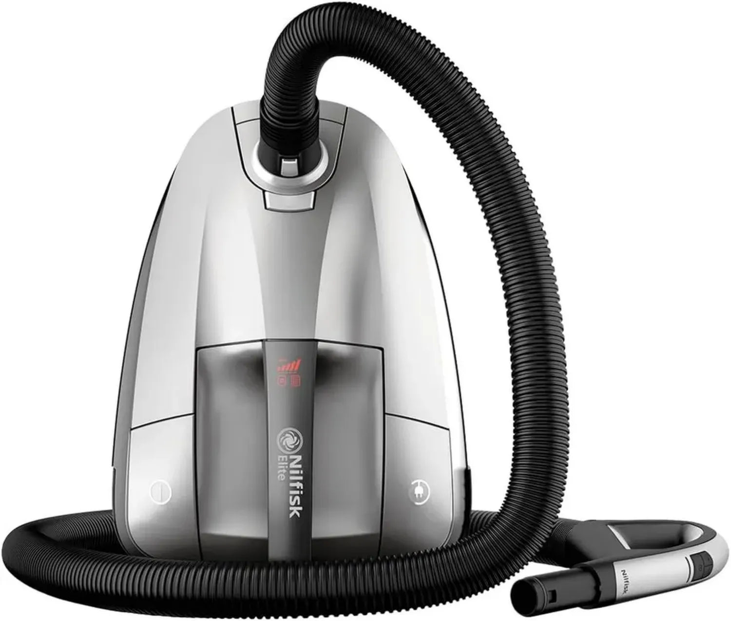 Nilfisk Elite Bodenstaubsauger mit HEPA-Filter, Anti-Allergen, für Teppiche und Polster, ideal gegen Tierhaare, Silber