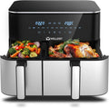 Doppelkammer Heißluftfritteuse 11L, 2600W - XXL Airfryer mit Touchscreen, 10-in-1 Funktion