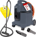 HITACHI Bodenstaubsauger CV-400P PRO 4,5L mit HEPA Filter, leise 880W, 13m Aktionsradius, für Haushalt und Industrie, mit Teppichdüse & Zubehör, beutellos möglich, 74 dB (Grau)