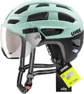 uvex Finale Visor - Urbaner Sicherheitshelm mit integrierter LED und Visier
