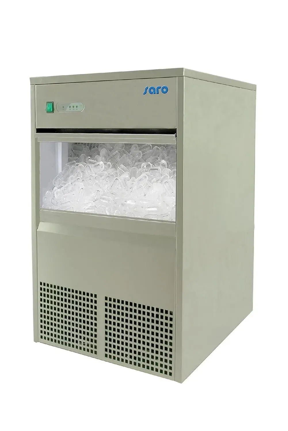 Saro EB 40 Eiswürfelmaschine aus Edelstahl, 10 kg Kapazität