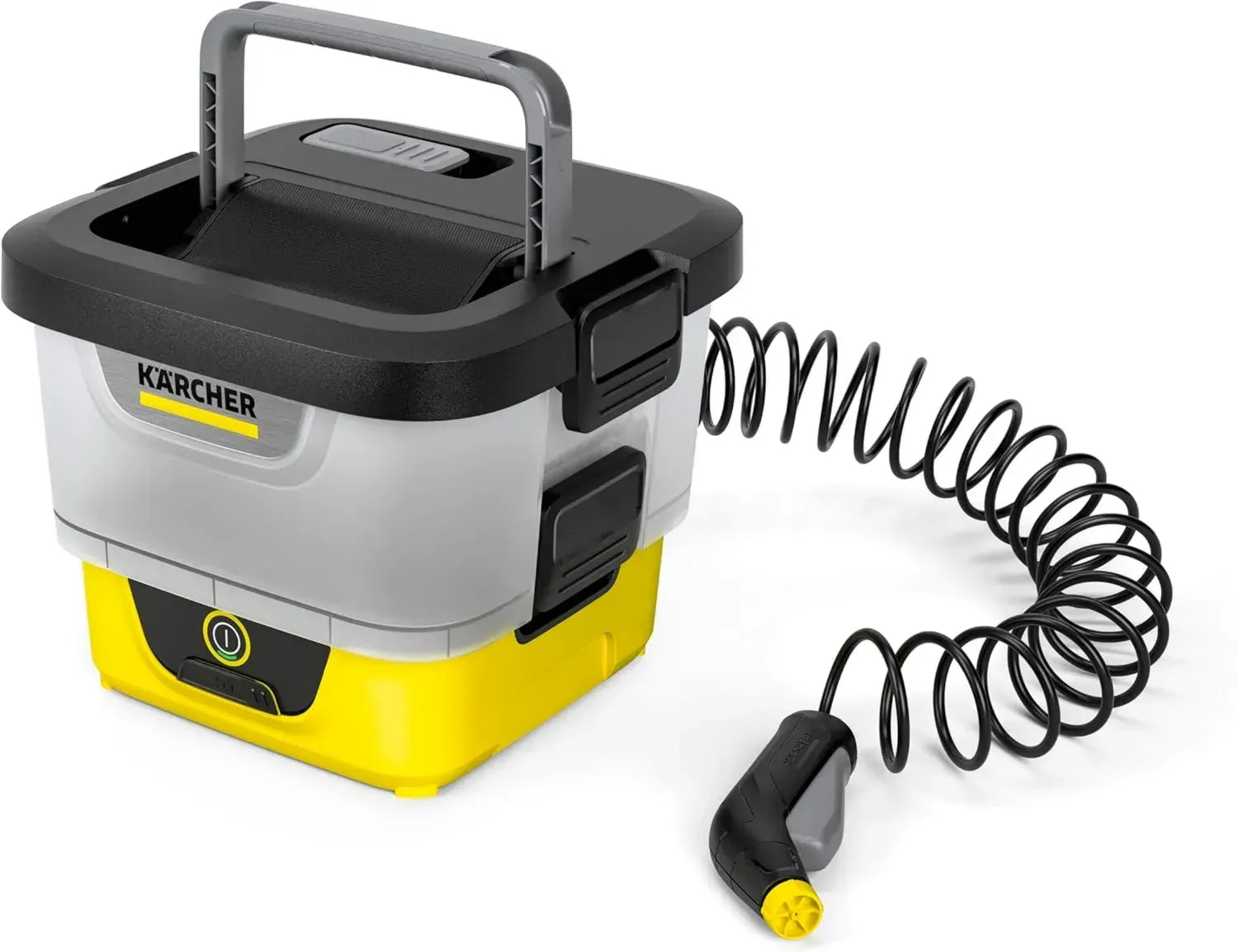Kärcher Outdoor-Reiniger OC 4, Tragbar, 2 l/min, 3,1 kg, 8 l Wassertank, Lithium-Ionen Akku, Spiralschlauch, Abnehmbarer Filter