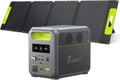 FOSSiBOT F1200 Tragbare Powerstation 1200W mit 110W Solarpanel, 1024Wh LiFePO4 Akku, 13 Anschlüsse für Outdoor und Camping