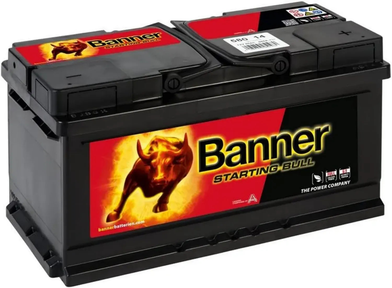 Banner Autobatterie 58014 Starting Bull 110, Erstausrüsterqualität
