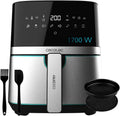 Cecotec Heißluftfritteuse 5,5 L Cecofry Inox 5500 Pro, 1700 W, Digitale Diät-Fritteuse, Edelstahl, Ölfrei mit PerfectCook