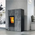 Edilkamin Pelletofen BLADE 12 EVO mit 12,1 kW Leistung, Natursteinverkleidung