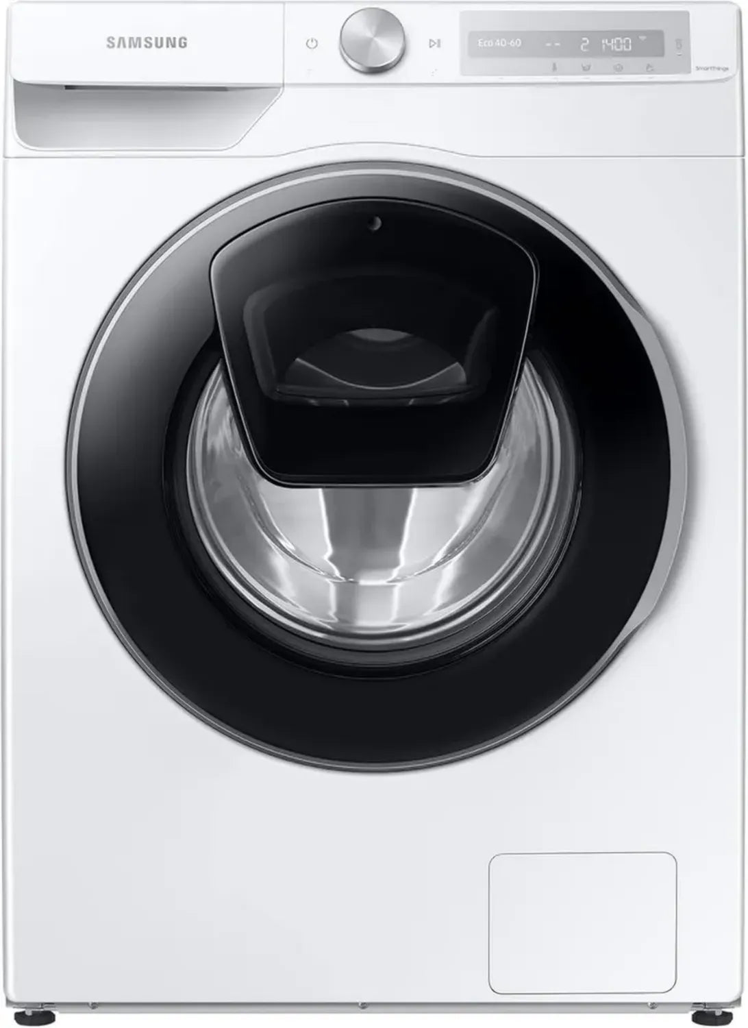 Samsung 8 kg Waschmaschine mit Ecobubble und AddWash, 1400 U/min, WiFi-Steuerung, Hygiene-Dampf, Weiß