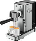WMF Lono Silk Espresso – Edelstahl Siebträgermaschine mit 15 bar, Crema Assist und Milchaufschäumer, kompakt und stilvoll, ideal für 1-2 Tassen