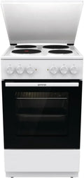 Gorenje GE5A23WH Elektroherd, 74L, PerfectGrill, Pizzafunktion 300°C, AquaClean, Europäische Produktion, Weiß