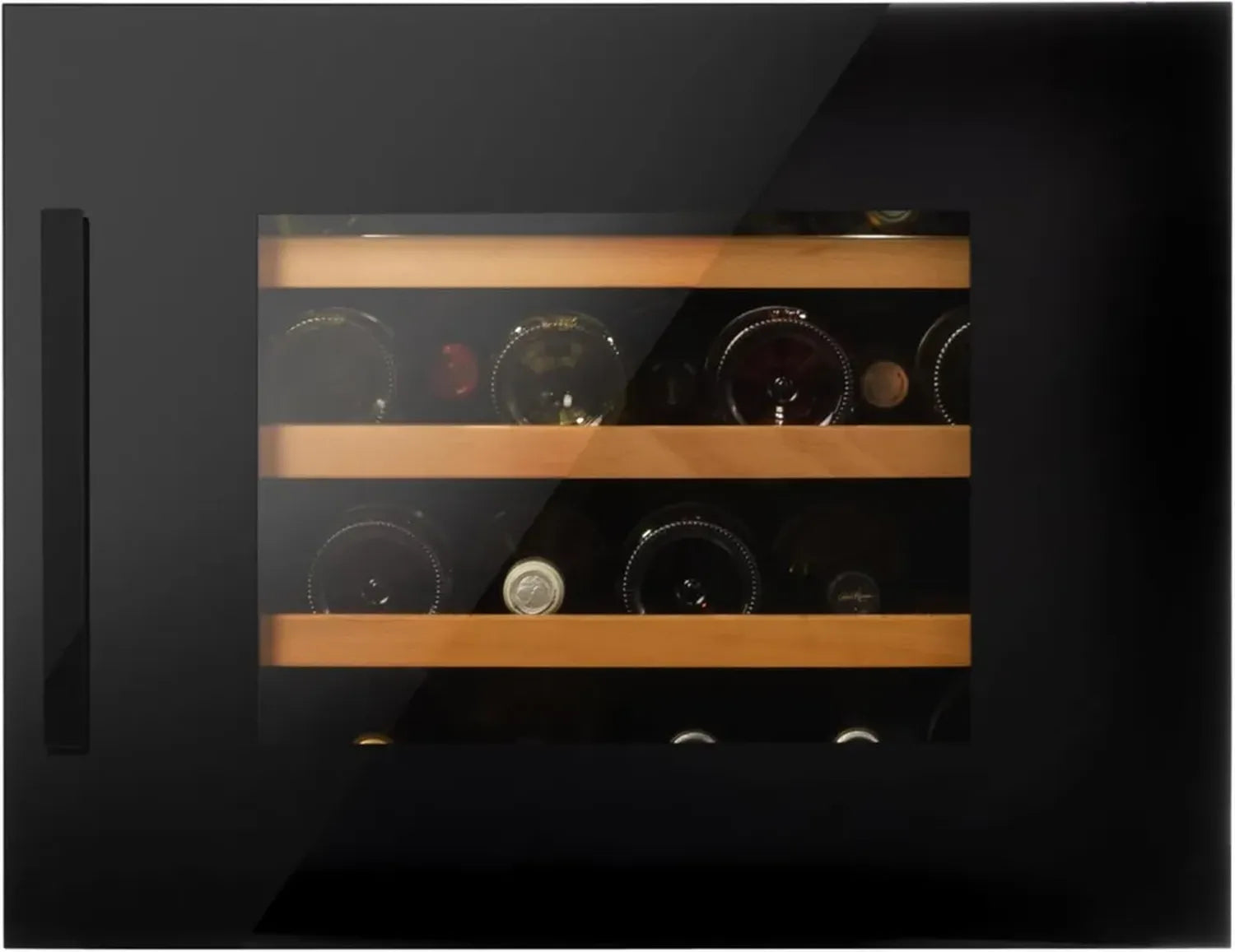 Amica Einbau-Weinkühlschrank, schwarz, für 24 Flaschen, VinoOptima System