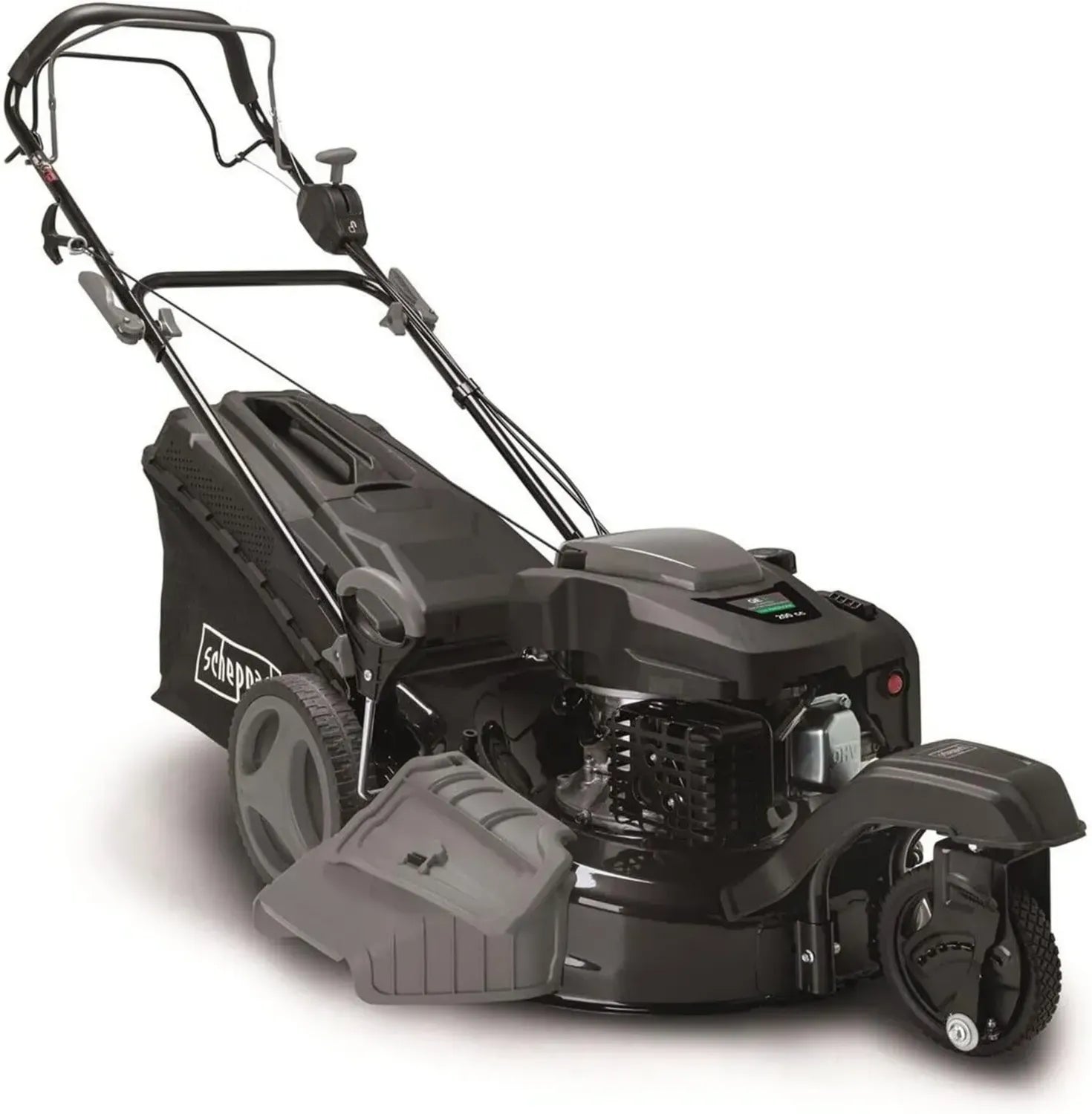 Scheppach Benzin-Rasenmäher Trike mit 6-in-1 Funktionen, 51 cm Schnittbreite