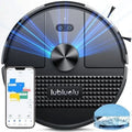 Lubluelu 3-in-1 Saugroboter mit Wischfunktion, 5000Pa, Lasernavigation, 54 dB, Anti-Siphon-Technologie, 150 Min Laufzeit, App-Steuerung, 24 Sperrzonen (SL68)