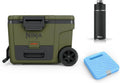 Ninja FrostVault Rollkühlbox mit Isolierung und Dry Zone, inklusive Flasche und Kühlakku, olivgrün