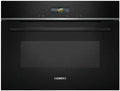 Siemens iQ700 Einbau-Mikrowelle mit Automatikprogrammen und Inverter, 60x45 cm, Schwarz