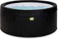 EXIT TOYS Lederspa Whirlpool - Rund, 2 Personen, Schwarz, 165 cm Durchmesser