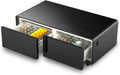 CASO Sound & Cool Black Tisch: Soundbar, Bluetooth, USB, LED-Licht, Zwei Kühlschränke 135 l, Temperatur einstellbar