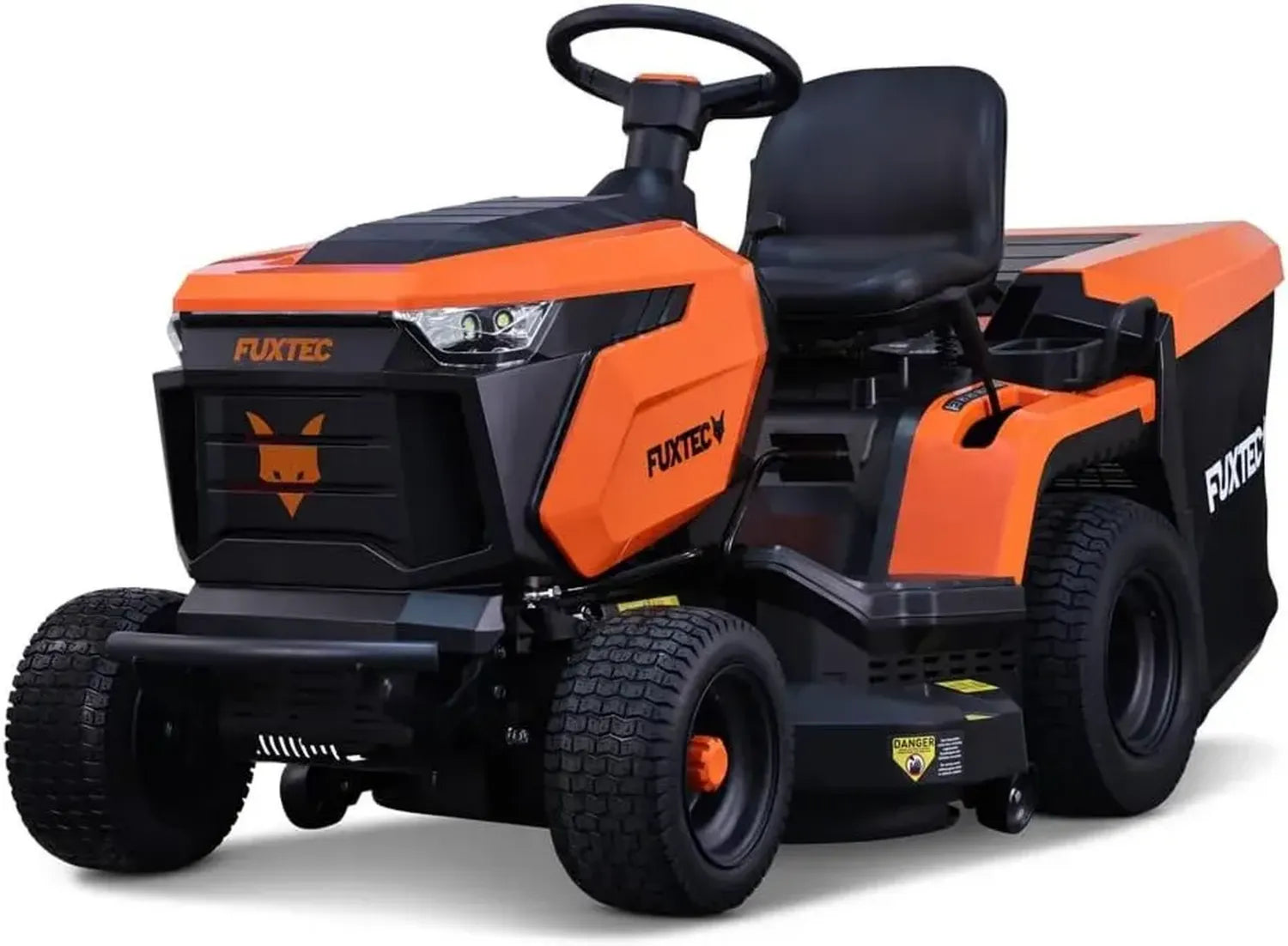 FUXTEC Aufsitzrasenmäher FX-RMT84M mit 83cm Schnittbreite, 6-fache Schnitthöhenverstellung, leistungsstarker Benzinmotor, 280L Grasfangkorb, Rückwärtsmähen